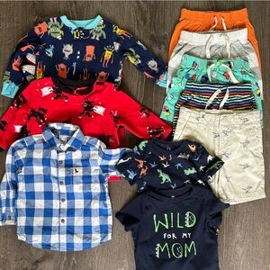 Carter’s kids boy 10pc clothing bundle, 18 month